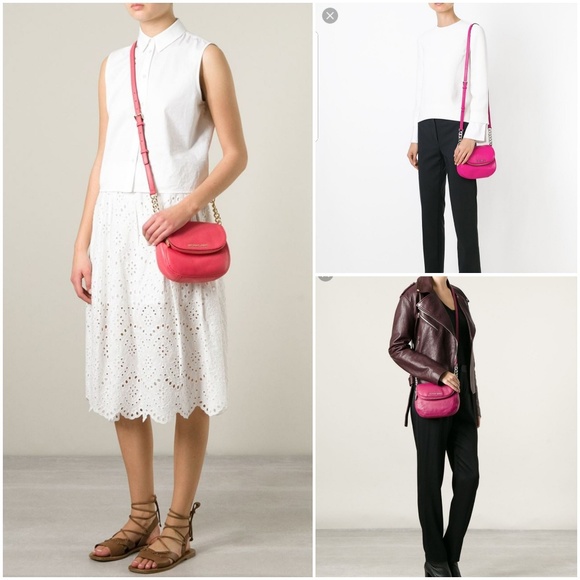 Michael Kors Bedford Flap Bubblegum Pink Crossbody - Picture 8 of 8